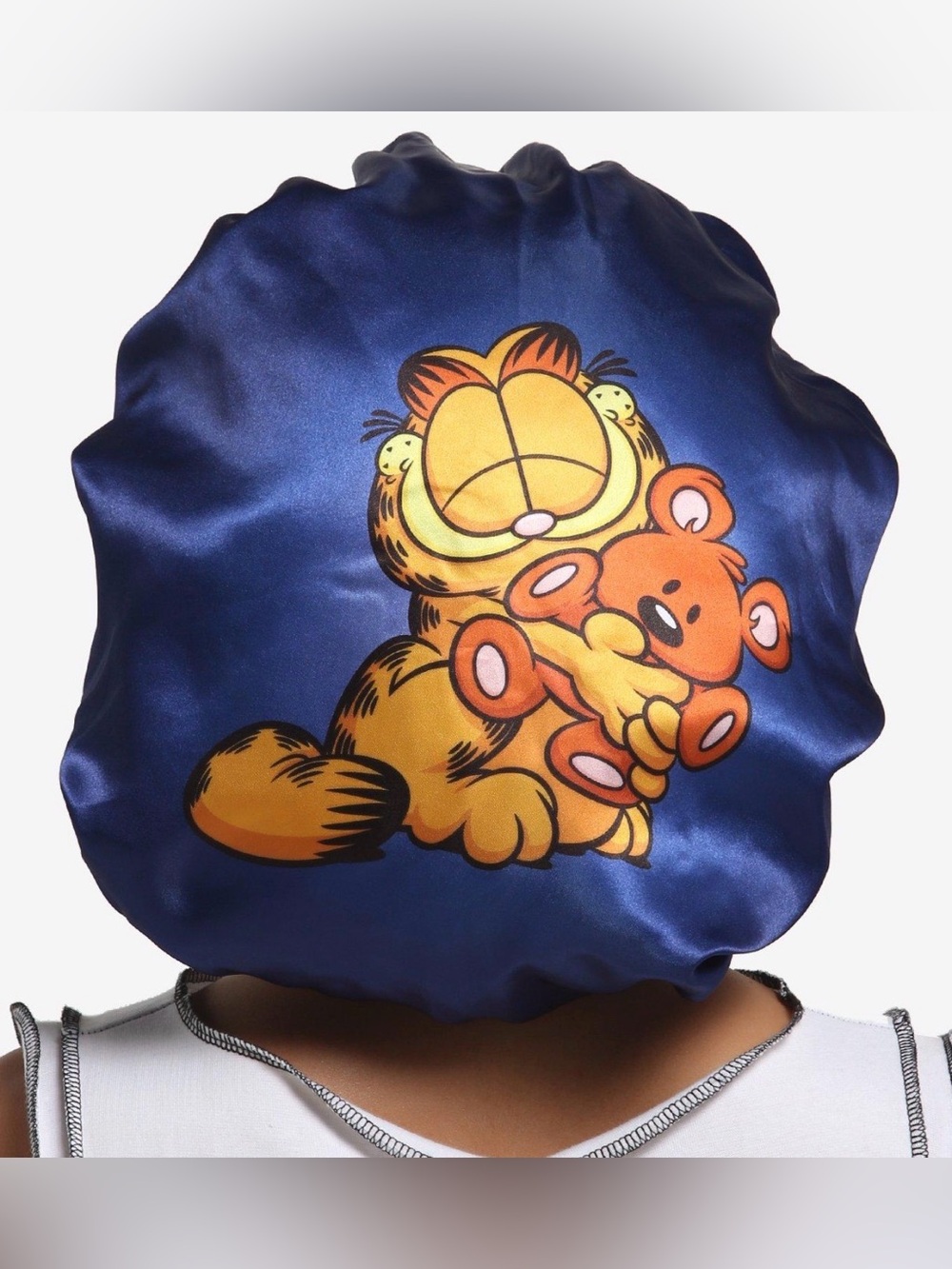 Garfield & Odie Reversible Satin Sleep Bonnet - New